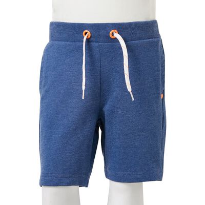 Kindershorts mit Kordelzug Dunkelblau Melange 140