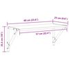 vidaXL Wandregale 2 pcs Artisan-Eiche 60 x 25 x 25,5 cm Holzwerkstoff