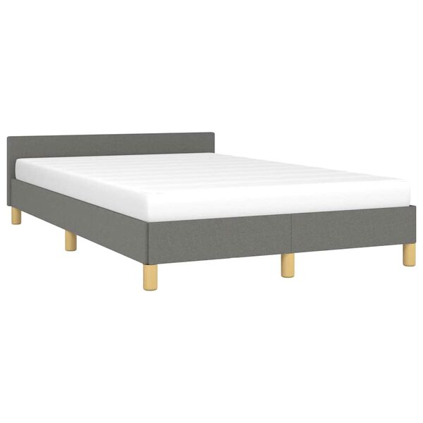 vidaXL Bettgestell ohne Matratze Dunkelgrau 120x200 cm Stoff