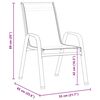 vidaXL Garten Essgruppe 5 pcs Schwarz Pulverbeschichteter Stahl
