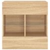 vidaXL TV-Wandschrank mit LED-Leuchten Sonoma-Eiche 58,5x30x60,5 cm