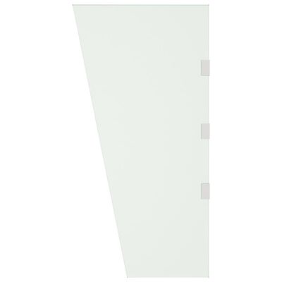 vidaXL Seitenwände für Vordach 2 Stk. Transparent Hartglas