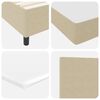 vidaXL Boxspringbett Hellgrau und Wei&szlig; 90 x 190 cm Cordstoff