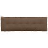 vidaXL R&uuml;ckenkissen Braun 160 x 19 x 50 cm Stoff