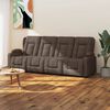 vidaXL 4-Sitzer Massagesessel mit Getr&auml;nkehalter Taupe Stoff
