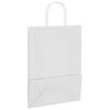 vidaXL Papiertragetaschen 50 Stk. mit Henkeln Wei&szlig; 26x12x35 cm