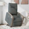 vidaXL Relaxsessel mit Aufstehhilfe Dunkelgrau Stoff