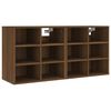 vidaXL Schuhregale 2 Stk. Braun Eichen-Optik 52,5x30x50 cm
