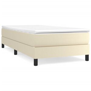 vidaXL Boxspringbettgestell Creme 80x200 cm Kunstleder