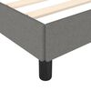 vidaXL Bettgestell ohne Matratze Dunkelgrau 80x200 cm Stoff