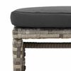 vidaXL 6-tlg. Garten-Lounge-Set mit Kissen Grau Poly Rattan