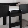 vidaXL Etagenbett f&uuml;r Kinder Schwarz Eichen-Optik 80 x 160 cm