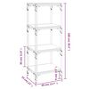vidaXL B&uuml;cherregal Sonoma-Eiche 40x33x100 cm Holzwerkstoff und Stahl