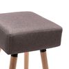 vidaXL Barhocker 2 Stk. Taupe Stoff