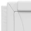 vidaXL Bettgestell "Viana" ohne Matratze Wei&szlig; 100x203 cm Kunstleder