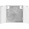 vidaXL Dartboard Schrank ARNHEM Betongrau 52,5 x 10,5 x 53,5 cm