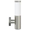vidaXL Au&szlig;enwandleuchte 2 pcs Silber 15 x 7,5 x 33 cm