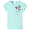 Kinder-T-Shirt Helles Minzgr&uuml;n 128
