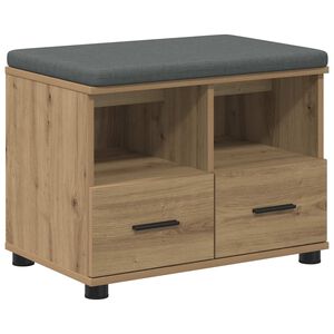 vidaXL Flurbank Artisan-Eiche 60 x 38 x 46 cm