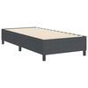 vidaXL Plattformbettgestell Dunkelgrau 90 x 190 cm Stoff