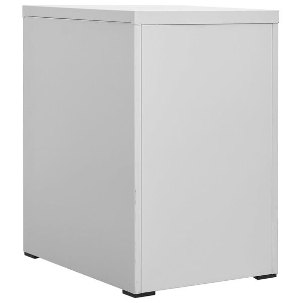 vidaXL Aktenschrank Hellgrau 46x62x72,5 cm Stahl
