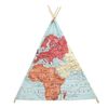 Sunny Spielzelt World Map Mehrfarbig