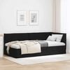 vidaXL Eckbettgestell mit Kopfteil Schwarz 80 x 200 cm Samt