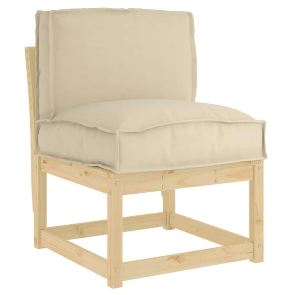 vidaXL Kissen Beige 50 x 40 x 12 cm Oxford-Stoff