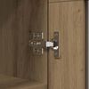 vidaXL Sideboard Artisan-Eiche 69,5 x 34 x 90 cm Verbundholz und Eisen