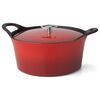 CUISINOX Topf Gusseisen Emailliert 3,4 L 24 cm Rot