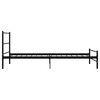 vidaXL Bettgestell Schwarz Metall 90&times;200 cm