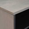 vidaXL TV-Schr&auml;nk mit Regal Grau 80 x 33 x 46 cm Massivholz Mango