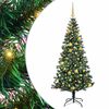 vidaXL K&uuml;nstlicher vorbeleuchteter Weihnachtsbaum Gr&uuml;n 180 cm