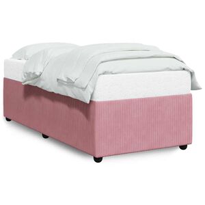 vidaXL Bettgestell Rosa 100x200 cm Samt