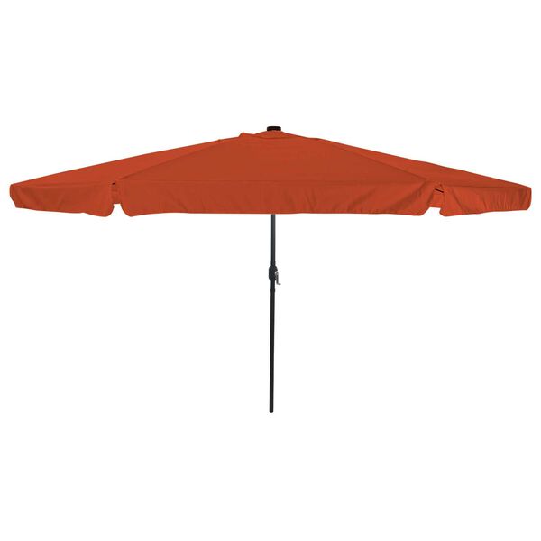vidaXL Gartenparasol Rot und Schwarz 395 x 395 x 245 cm