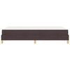 vidaXL Boxspringbett mit Matratze Dunkelbraun 120 x 200 cm Stoff