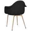 vidaXL Esszimmerst&uuml;hle 6 Stk. Schwarz Stoff