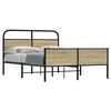 vidaXL Bettgestell ohne Matratze 120x190 cm Sonoma-Eiche Holzwerkstoff