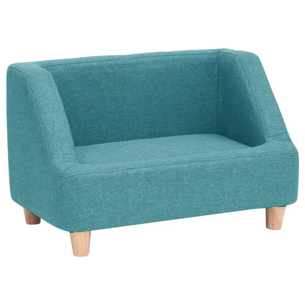vidaXL Hundesofa T&uuml;rkis 60x37x39 cm Leinen
