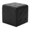 vidaXL Pouf 2 Stk. Schwarz 30x30x30 cm Kunstleder