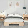 vidaXL Bodenbettgestell Braun 120 x 190 cm Massivholz Kiefer