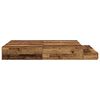 vidaXL Aufbewahrungsbettgestell Altholz 160 cm Holzwerkstoff
