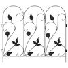 vidaXL Gartenzaun Spalier Schwarz 307 x 54,5 x 0,3 cm