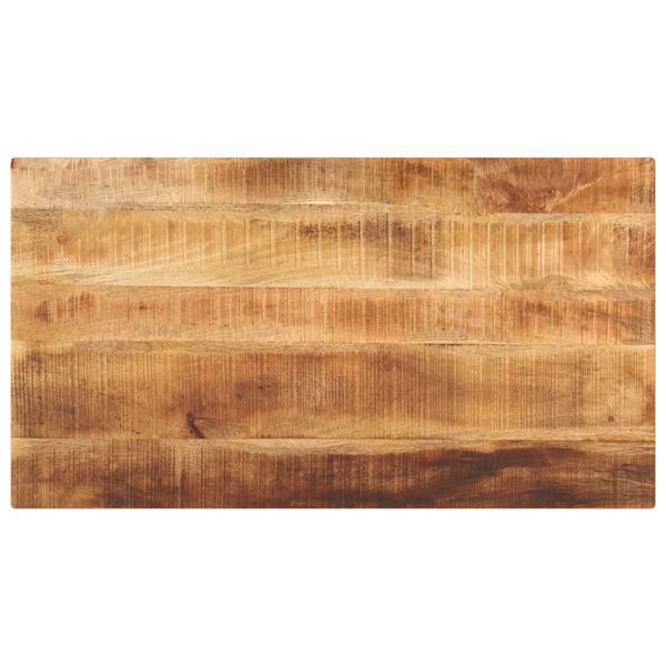 vidaXL Tischplatte 100x50x3,8 cm Rechteckig Raues Massivholz Mango