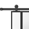 vidaXL Schiebet&uuml;r mit Beschlag 76x205 cm Hartglas & Aluminium
