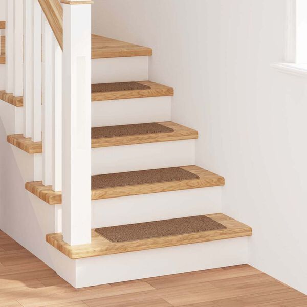 vidaXL Rutschfeste Treppenmatten 15 pcs Gelb 60 x 25 cm PP