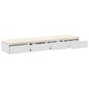 vidaXL Bettschubladen Wei&szlig; 150 x 36,5 x 16,5 cm Holzwerkstoff