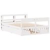 vidaXL Massivholzbett ohne Matratze Wei&szlig; 160x200 Kiefernholz