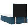 vidaXL Ottoman-Bett mit Matratzen Dunkelblau 120x190 cm Samt