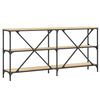 vidaXL Konsolentisch Sonoma-Eiche 160x30x75 cm Holzwerkstoff und Eisen